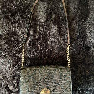 a new day Black and Gold Crossbody Bag